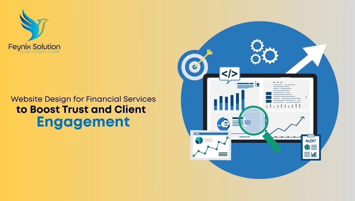 Professional website design for financial services, focusing on trust, security, and client engagement.